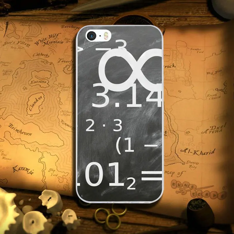 Математические формулы Типографика Coque для iPhone 7 8 PLUS 6S X XR XS Max 5 6 5s SE 6PLUS Силиконовый Мягкий Прозрачный Силикон ТПУ чехлы для телефонов - Цвет: Image 2