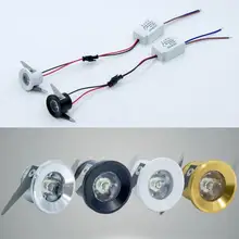 Светодиодный встраиваемый шкаф мини Точечный светильник 1 Вт мини-светильник вниз включает светодиодный драйвер AC85-265V 31 мм* 21 мм 8 цветов излучающий светильник