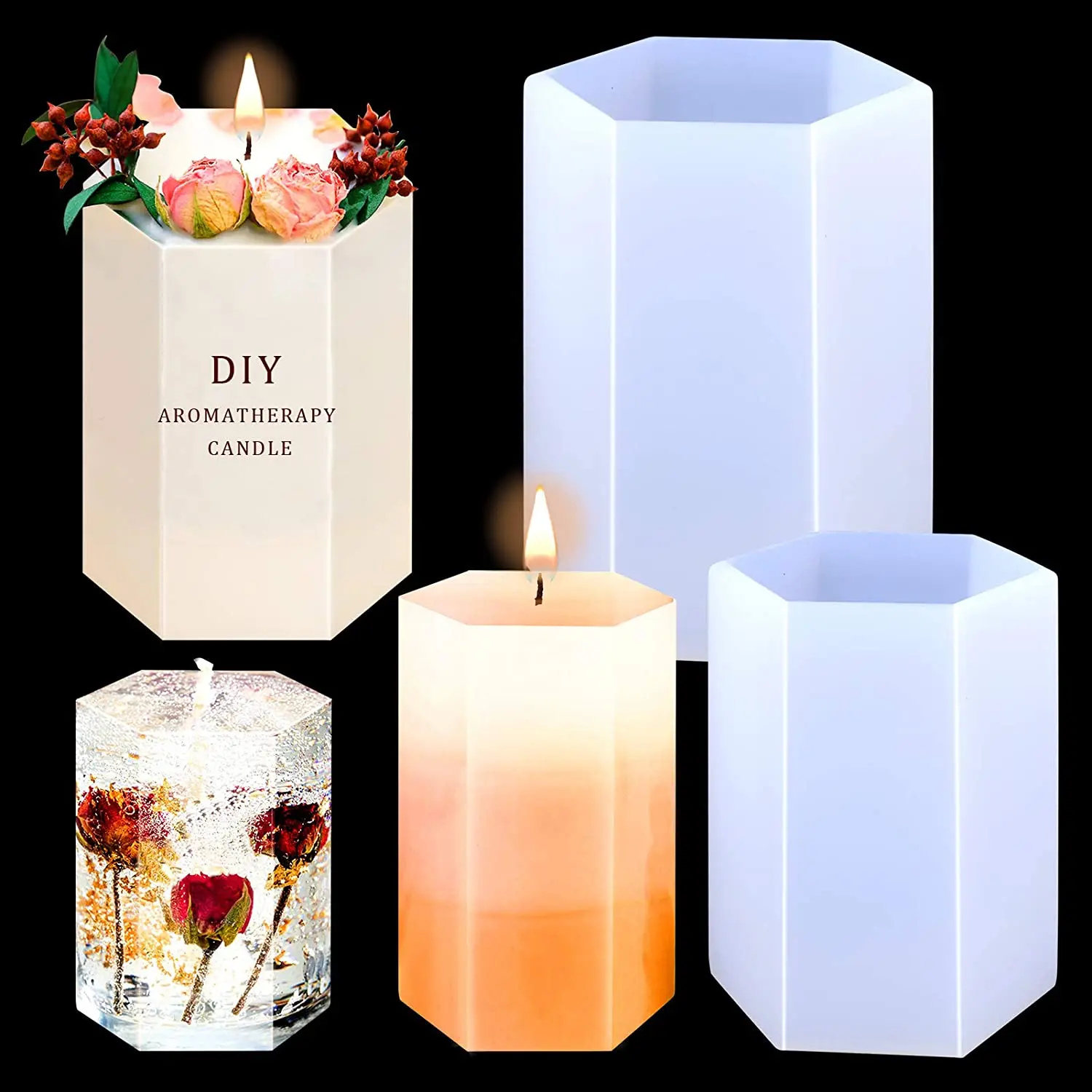 Cylinder Candle Silicone Mold Diy Epoxy Resin - Temu