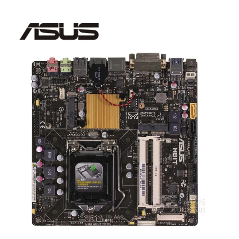 Для Asus H81T настольная материнская плата H81 LGA 1150 для Core i7 i5 i3 DDR3 SATA3 USB3.0 HDMI Mini-ITX оригинальная б/у материнская плата