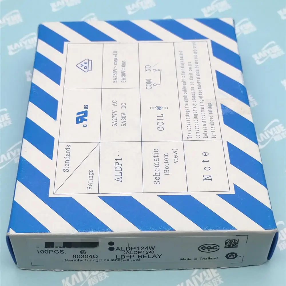 100 rele pcslote aldp124 aldp124w 24v 5a 250v dip4 novo original 03