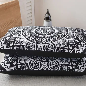 

Lychee 2pcs Printed Pillowcase Modern Polyester Pillow Covers Soft Pillow Case For Bed Throw