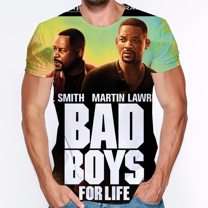 Летняя Стильная мужская футболка Bad Boys For Life для мужчин и женщин повседневные