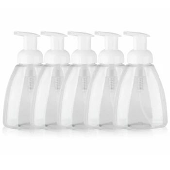 

1/5/10 Pcs 250/300ml Clear Shower Foaming Bottle Soap Dispenser Liquid Pump Container Bottle Bathroom Travel Skin Care Tool EK