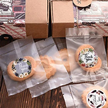 

2020 New 500pcs/roll Flower Pattern Decoration Sticker 8 Different Patterns Round Sticker