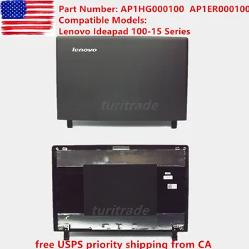 

New For Lenovo Ideapad 100-15 Laptop LCD Back Cover Lid Black AP1HG000100 USA