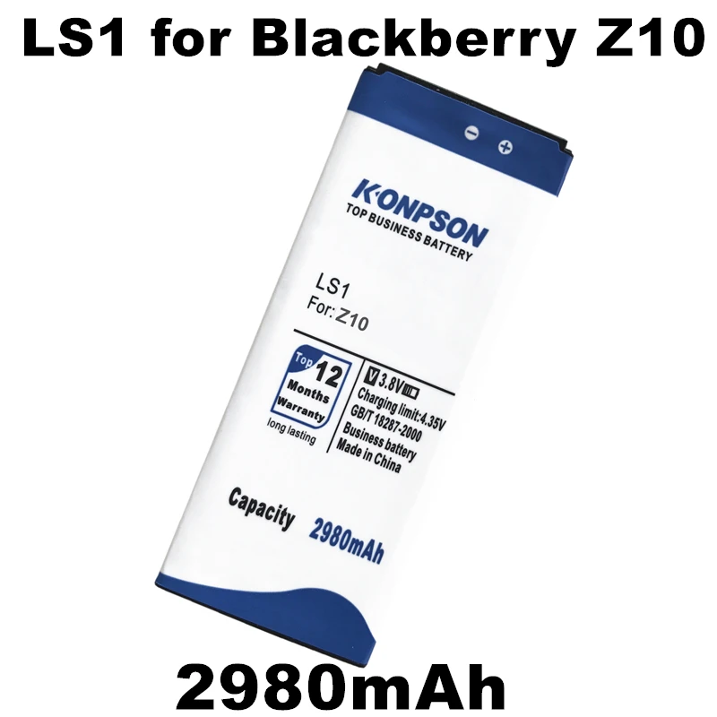 Losoncoer 2980mah Ls1 Ls1 Battery For Blackberry Z10 Stl1002 Z10 Lte