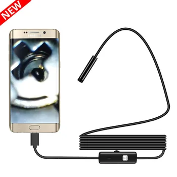 

5.5mm Lens Endoscope HD 480P USB OTG Snake Endoscope Waterproof Inspection Pipe Camera Borescope For Android