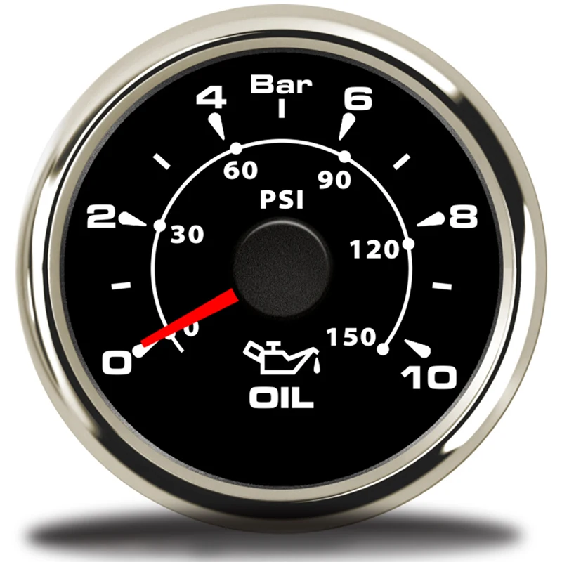 52 мм Датчик давления топлива жидкость 0-150 фунтов/кв. дюйм 0-10 бар датчик давления масла Датчик давления топлива автомобильные аксессуары датчик уровня топлива метр мотор