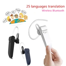 Смарт голосовой переводчик Bluetooth наушники 25 языков мгновенный перевод беспроводной Bluetooth переводчик наушники для дропшиппинг