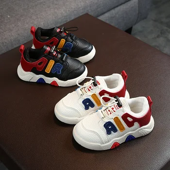 

Children Sports Shoes 2020 Autumn New Boys' Fashion All-match Men's White Shoes Girls Children's Shoes Cotton Fabric Hook & Loop