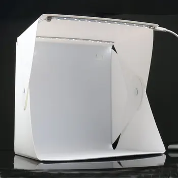 

Mini Light Box Double LED Light Room Photo Studio Photography Lighting Shooting Tent Backdrop Box Photo Studio Dropshipping