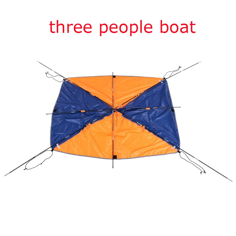 Three People Use Надувная лодка Dinghy тент наружный водный козырек для рыбалки, складной тент, тент, укрытие от дождя приборы аксессуары рыбалки - Цвет: Three People Use