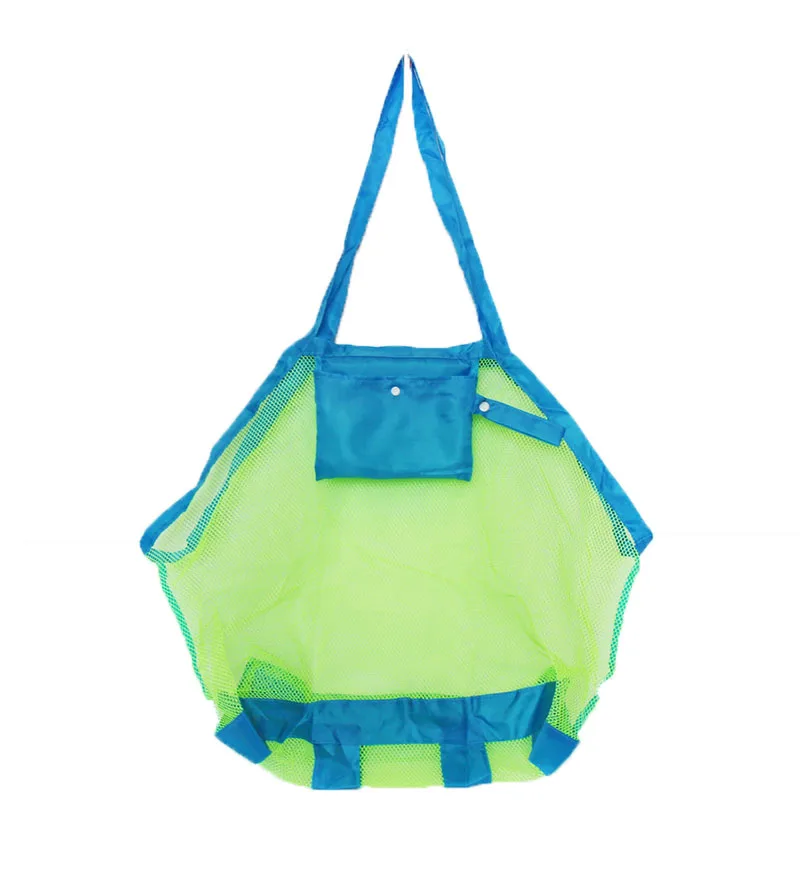 Портативная складная сумка для пляжа плавательный мешок детские игрушки Сетчатая Сумка для хранения на открытом воздухе пляжный парк детские игрушки органайзер для полотенец и одежды