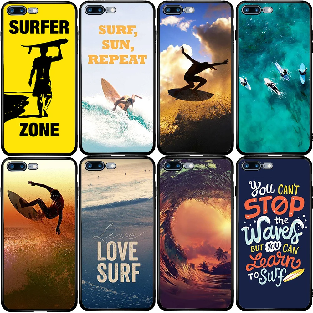 Phone Case for Samsung Note 8 9 10 S6 S7 S8 S9 S10E S11 S20 Ultra Lite Plus Edge Pro Научитесь заниматься серфингом |