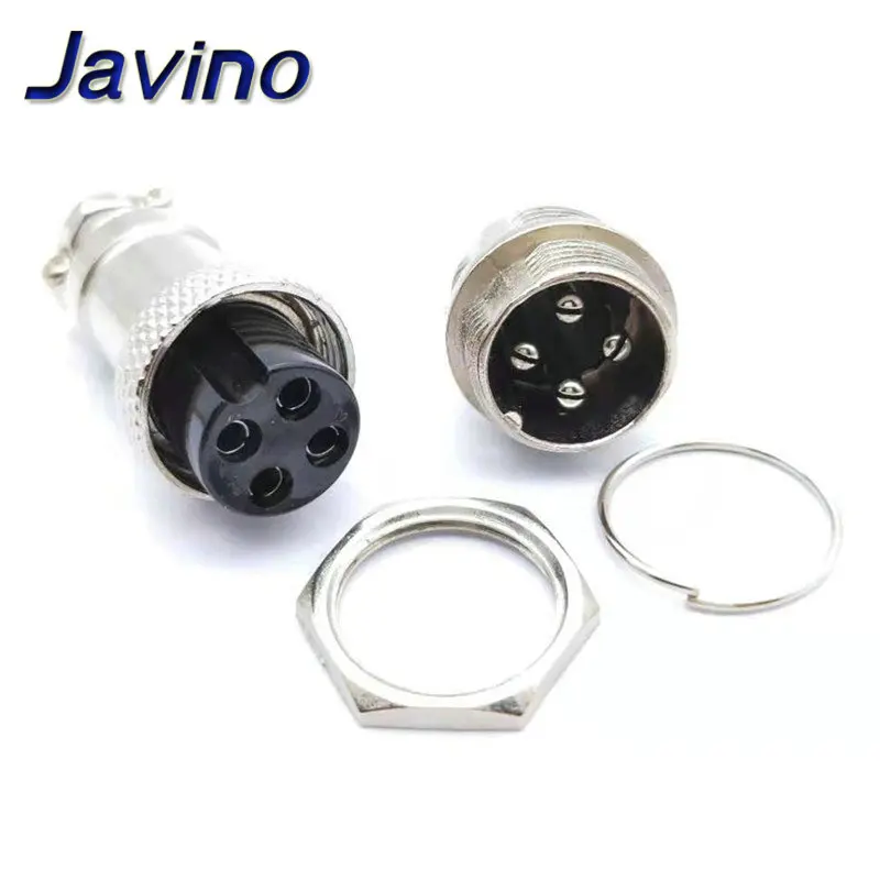1/5/10Set GX16 2/3/4/5/6/7/8/9 Pin Male & Female 16mm L70-78 Circular Aviation Socket Plug Wire Panel Connector - 5