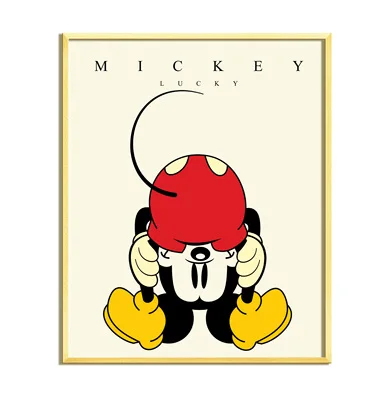 Мультфильм Аниме персонаж Микки Минни украшения семьи плакат высокое качество холст живопись Высокое качество домашний Декор без рамки