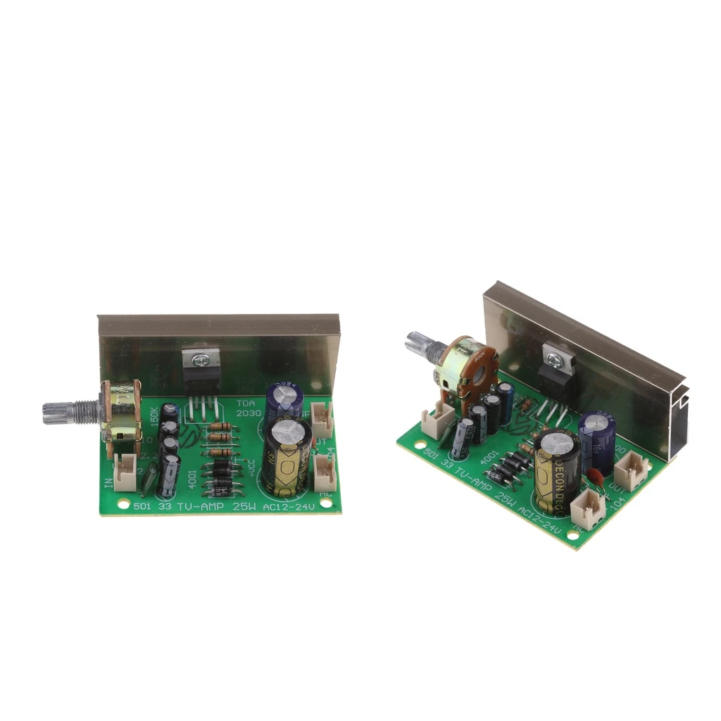 MagiDeal 2Pcs Tda2030 Mono 20w Ac/Dc 12v For Audio Amplifier Board