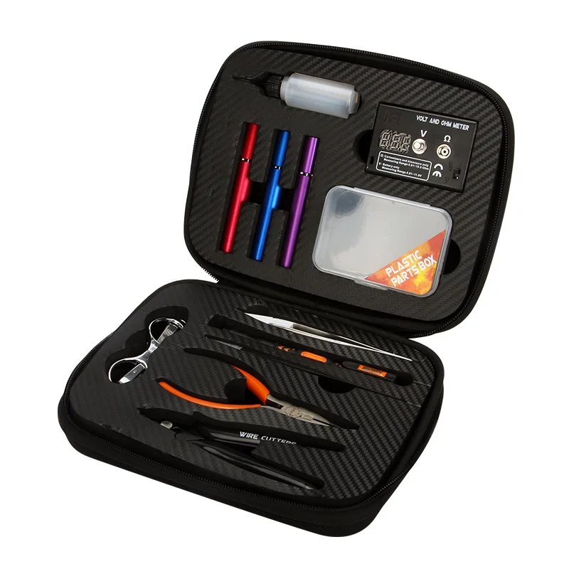 

Deko US JM-P16 Electronic Cigarette Tool 12-in-1 Electronic Cigarette DIY Tool Kit Multi-functional Tool Bag