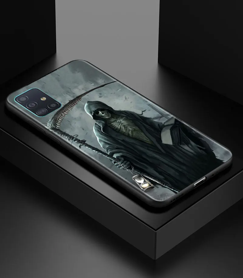 Grim Reaper Skull Skeleton Soft Phone Case Cover