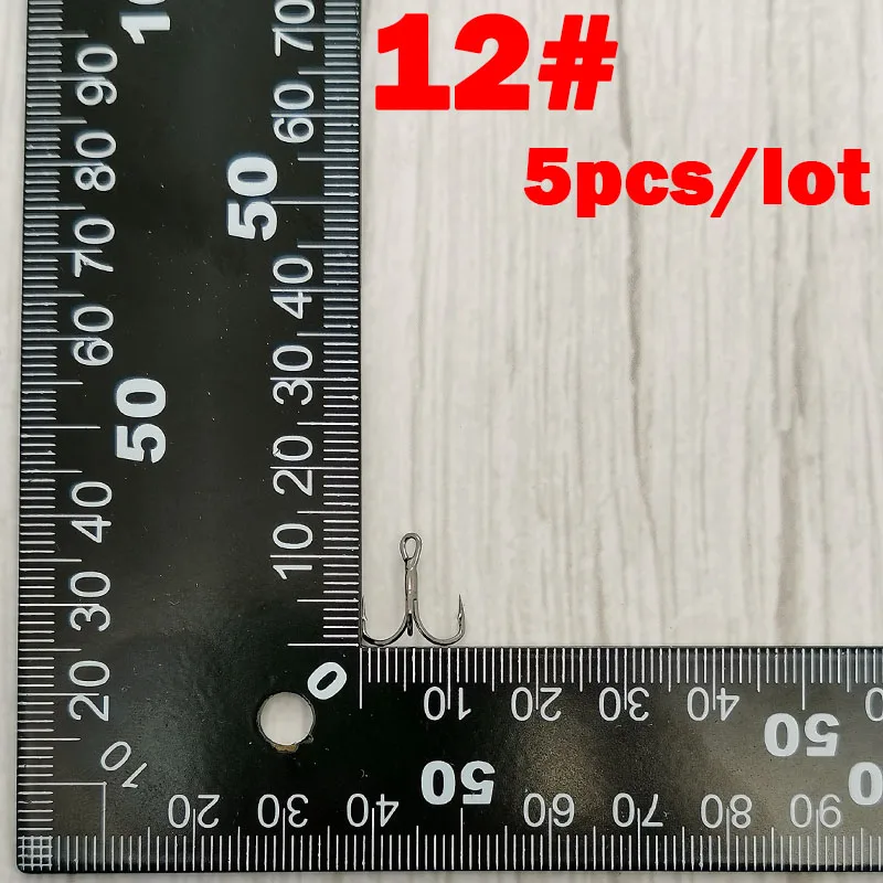 12 OUTKIT высокое качество 5 шт./кор. 2xStrengthen микро маленькая происхождения Сталь сплав Sharp приманка с тройным крючком 12-20# рыболовные снасти с коробкой - Цвет: 12