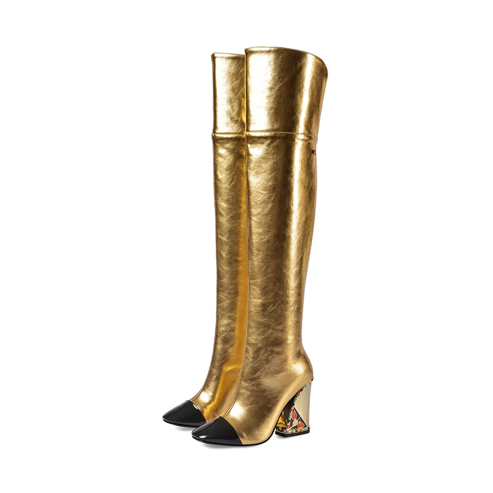 DORATASIA New Luxury Brand Over The Knee Boots Ladies Thigh High Boots Women Runway Show High Heels Shoes Woman 33-43