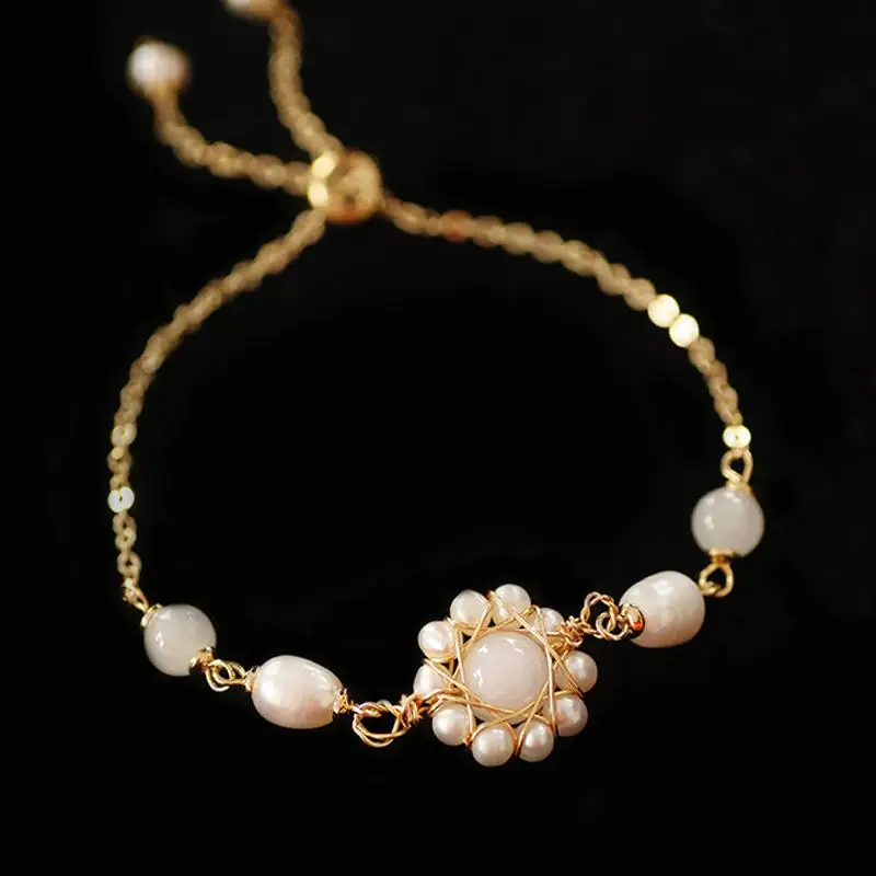 Модные женские причудливый Браслет натуральные пресноводные перламутровые браслеты ювелирные изделия для женщин девушек регулируемый браслет ювелирное изделие подарок