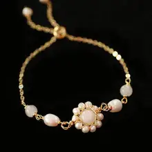 Модные женские причудливый Браслет натуральные пресноводные перламутровые браслеты ювелирные изделия для женщин девушек регулируемый браслет ювелирное изделие подарок