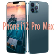 Versión Global teléfono i12 Pro Max teléfonos inteligentes 5000Mah 6,7 pulgadas 48MP Android10 Dual Sim12GB 512GB ROM MTK6889 Deca Core