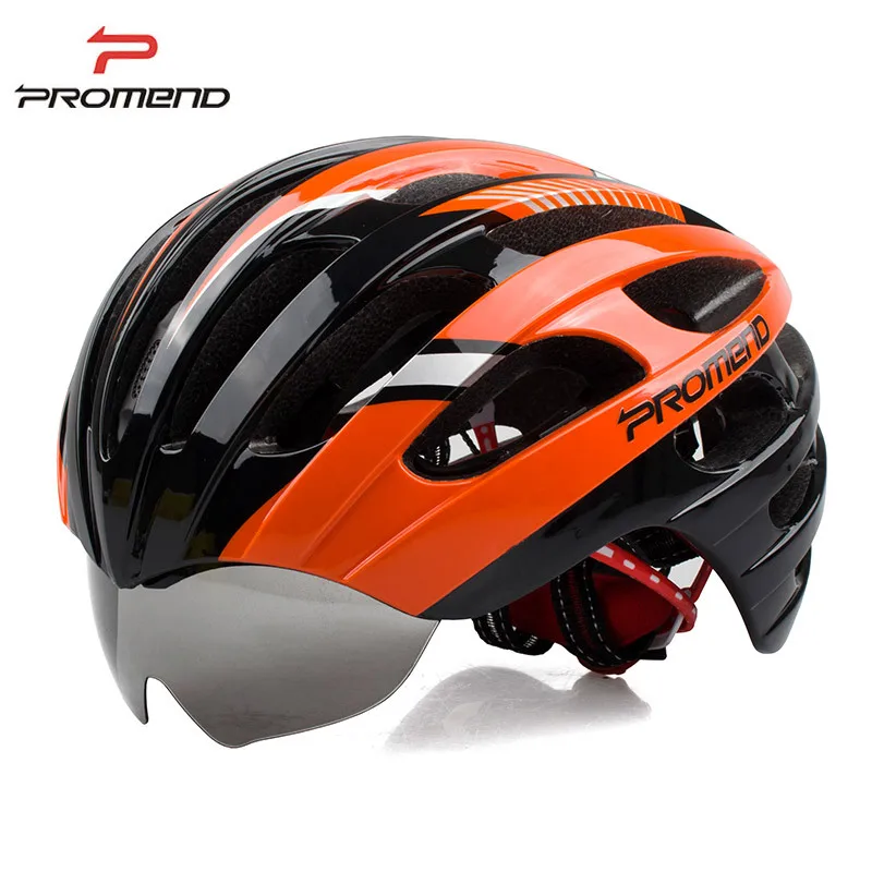 Windproof Bicycle cycling Helmet mtb bike Helmets with Rear light& Goggles capacete ciclismo casco ciclismo safety caps