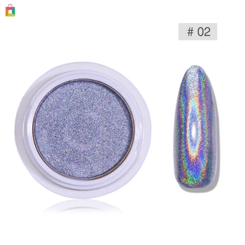 

BeautyBigBang BEAUTYBIGBANG Glitter Holographic Solid State Nail Powder Laser Nail Art Decoration Powder