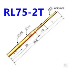 

100PCS/pack RL75-2T Test Needle Cover 1.3MM Round Tail Sleeve Terminal Line Dedicated