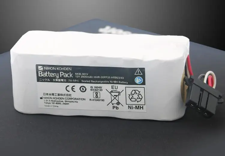 ForNihon Kohden (Япония) NKB 301V 12V 2800MAH NIMH аккумулятор для дефибриллятора NIHON KOHDEN модель TEC