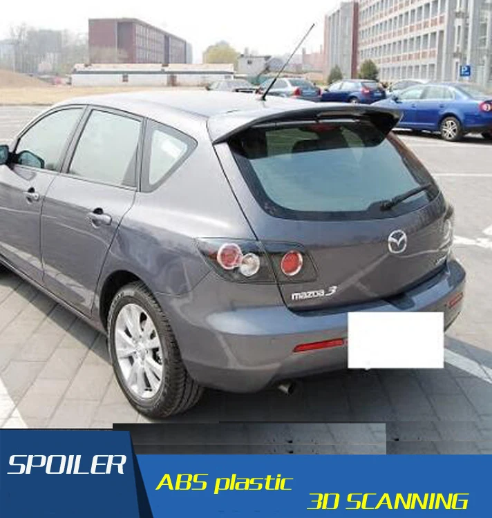 Спойлер для Mazda 3 спойлер из АБС-материала заднего крыла автомобиля праймер цвета