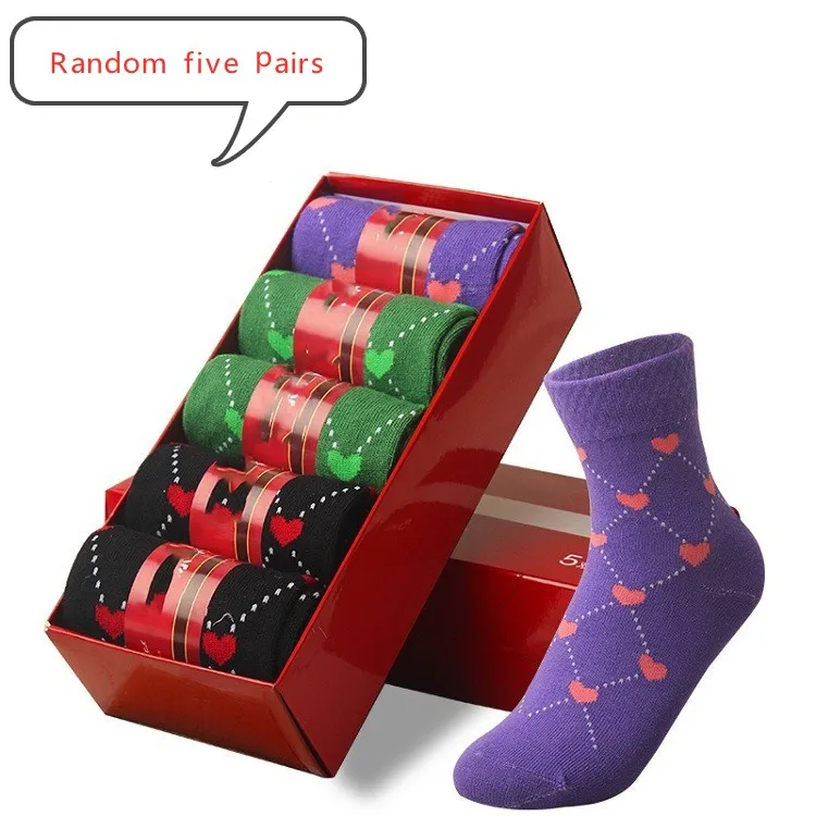 Пять пар boxesWomen для жаккардовые носки
