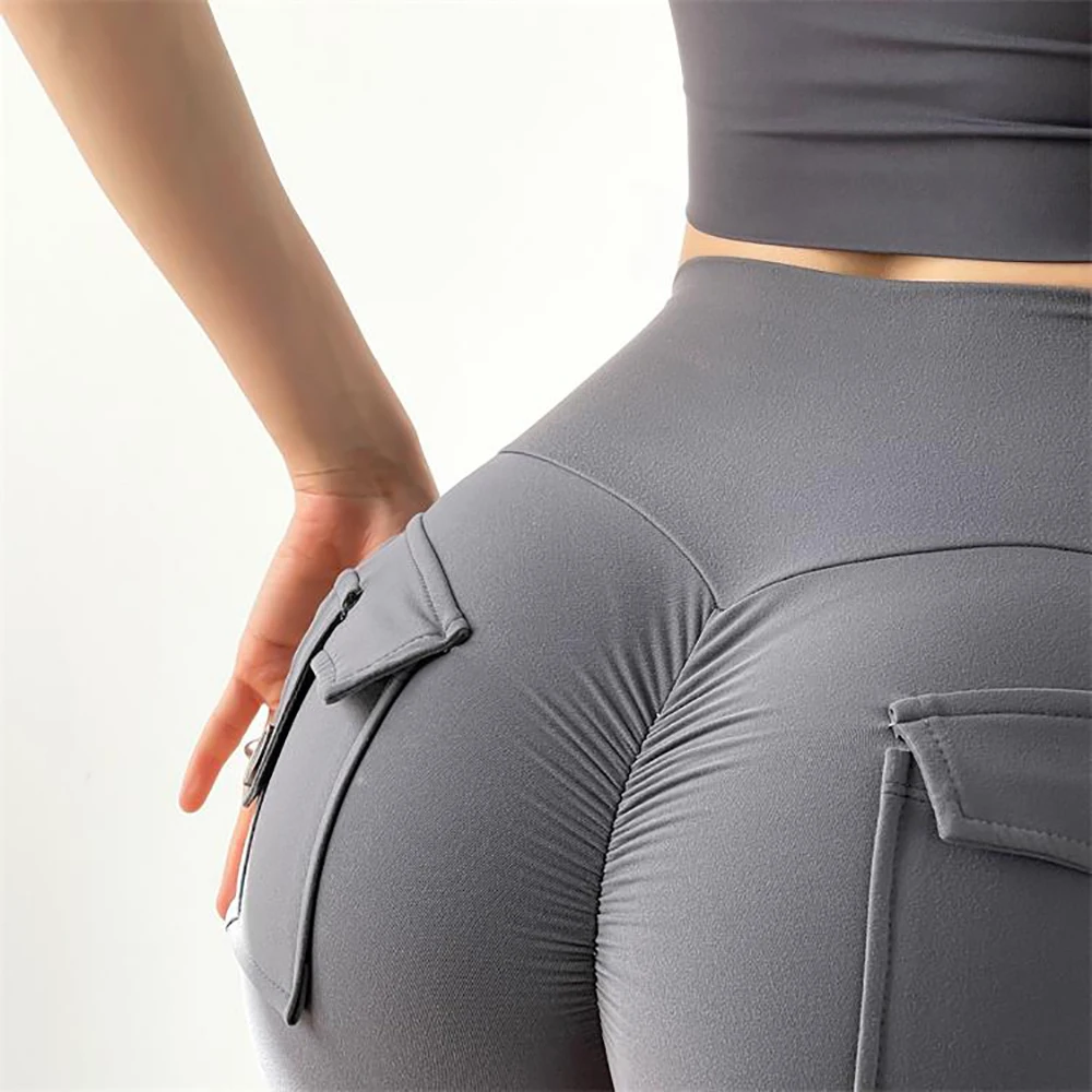 Women's Yoga Hot Pants Sweetheart Hip Tight Fitness Dance Sports Shorts  Women Long Yoga Shorts (A, L)