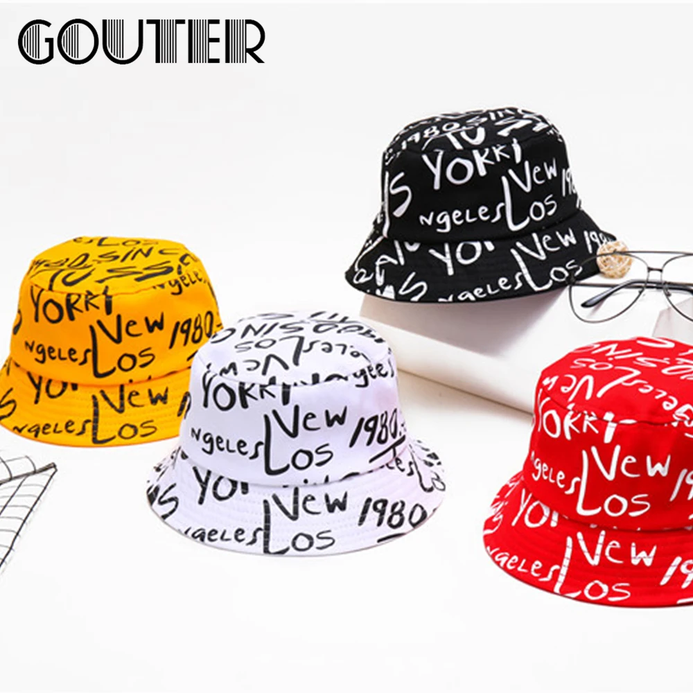 Корейский стиль хлопчатобумажная парусиновая Рыбацкая шляпа GOUTER от солнца в
