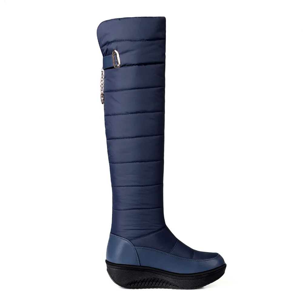 Plus size 35-44 NEW Snow boots women fashion keep warm winter boots round toe platform knee high boots female shoes g873