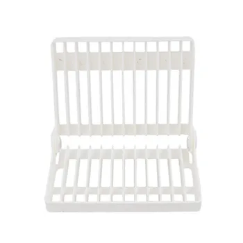 

1 Pcs White Kitchen Foldable Dish Rack Stand Holder Bowl Plate Organizer Tray Drainer Shelf Dry Rack For Dishes