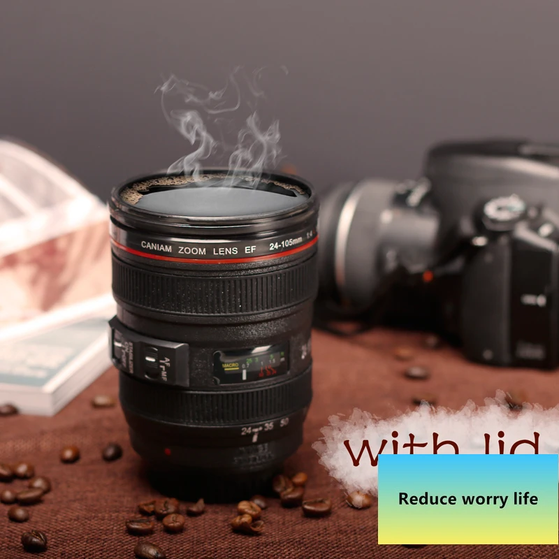 New Caniam SLR Camera Lens 24-105mm 1:1 Scale Plastic Coffee Tea MUG
400ML Creative Cups And Mugs With Lid M102 MUG-09