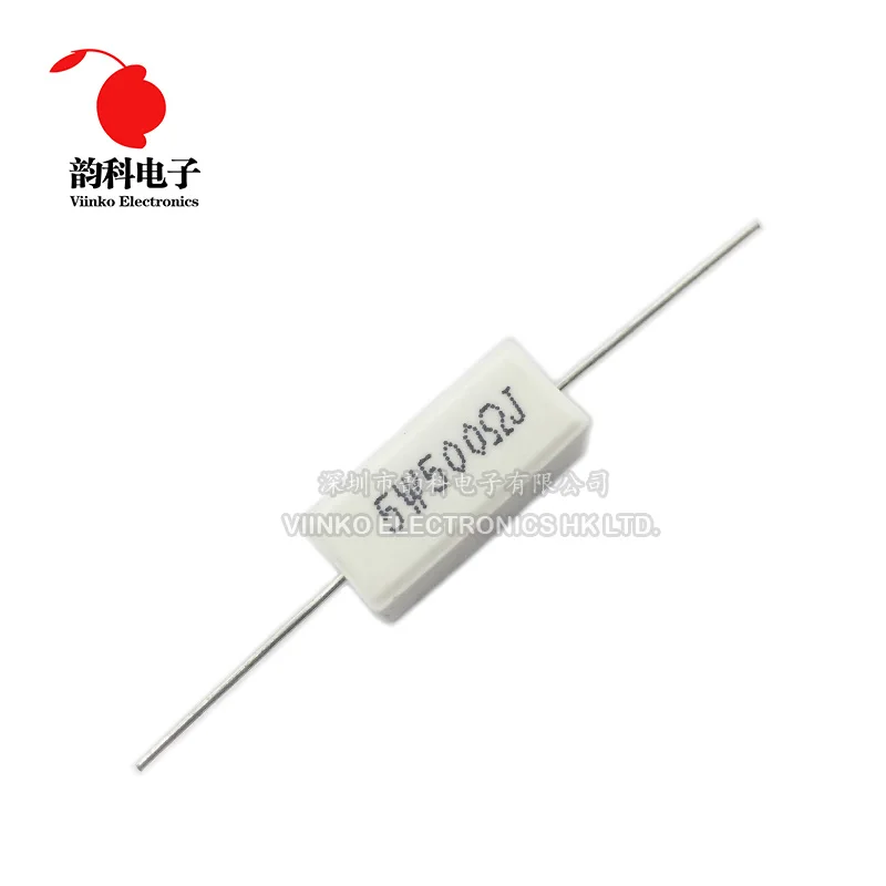 10pcs 5W 5% Cement Resistor Power Resistance 620R 680R 750R 820R 910R 620 680 750 820 910 1K 1.2K 1.5K 1.8K 2K 2.2K 2.4K ohm | Электронные