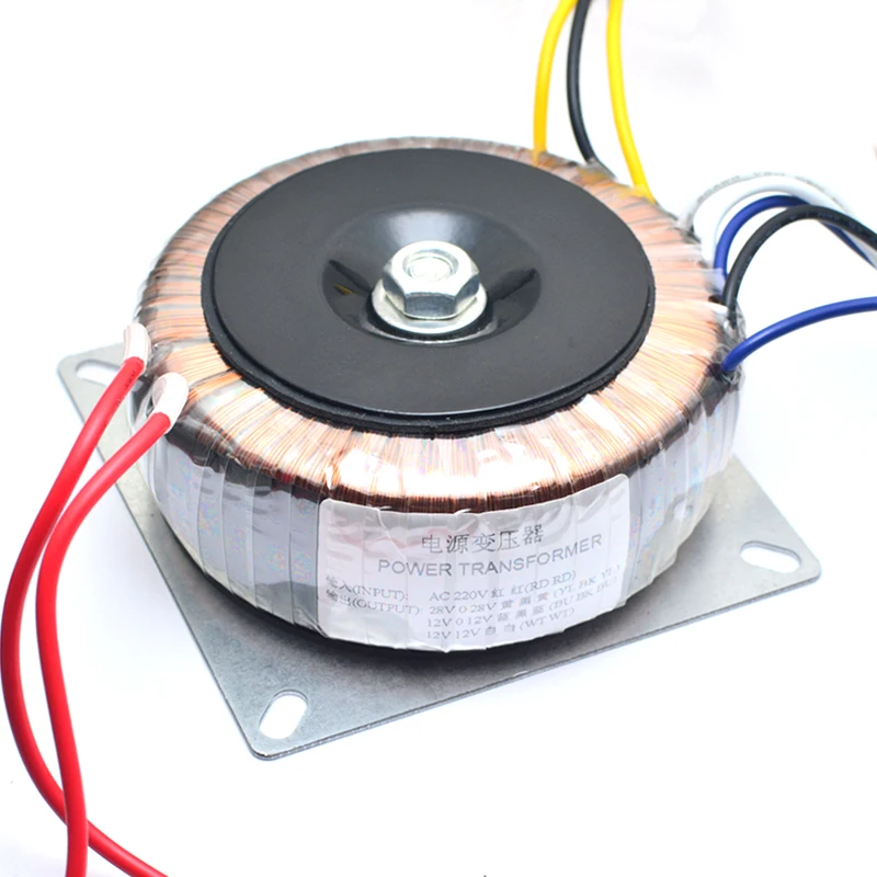 

200W toroidal transformer dual 28V dual 12V single 12V for power amplifier