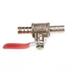 1/4 Hose Barb 6mm-10mm Hose Barb Inline Brass Water Oil Air Gas Fuel Line Shutoff Ball Valve Pipe Fittings ► Photo 2/5