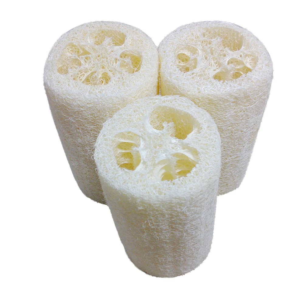 

New Household Merchandises Natural Loofah Bath Body Shower Sponge Scrubber Pad Hot sale