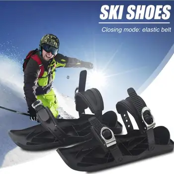 

Ski Board Snowboard Shoes Pad Sled Skiing Black Nylon Sole Thickened Sports Suitable Snow Ski Shoes High Quality Durable