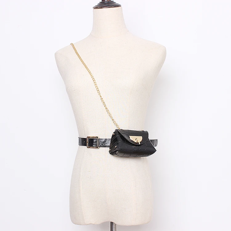 PU крокодиловые поясные ремни с седельными сумками женские Парижские шикарные мини-поясные сумки Сумка для монет дамская сумка на плечо с