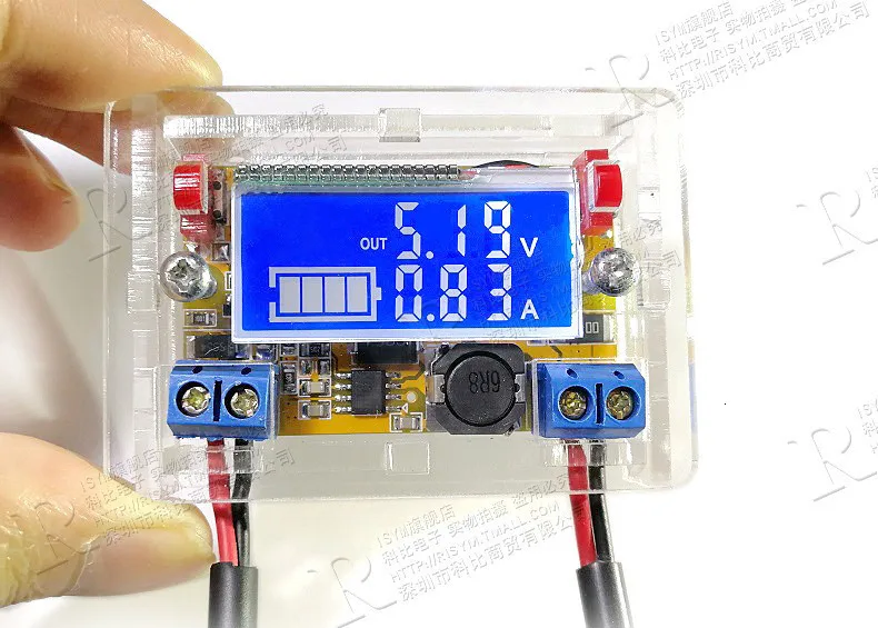 TZT двойной дисплей DC-DC 5-23 В до 0-16,5 в 3 А Макс понижающий источник питания понижающий преобразователь Регулируемый ЖК понижающий регулятор напряжения