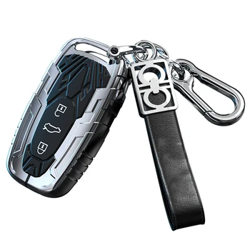 

Car Key Cover for Audi A4L/A6L/Q5L/A8/A7/RS5/Q3/Q5/Q7/tt Car Remote Control Key Case Buckle Shell Decoration Accessories