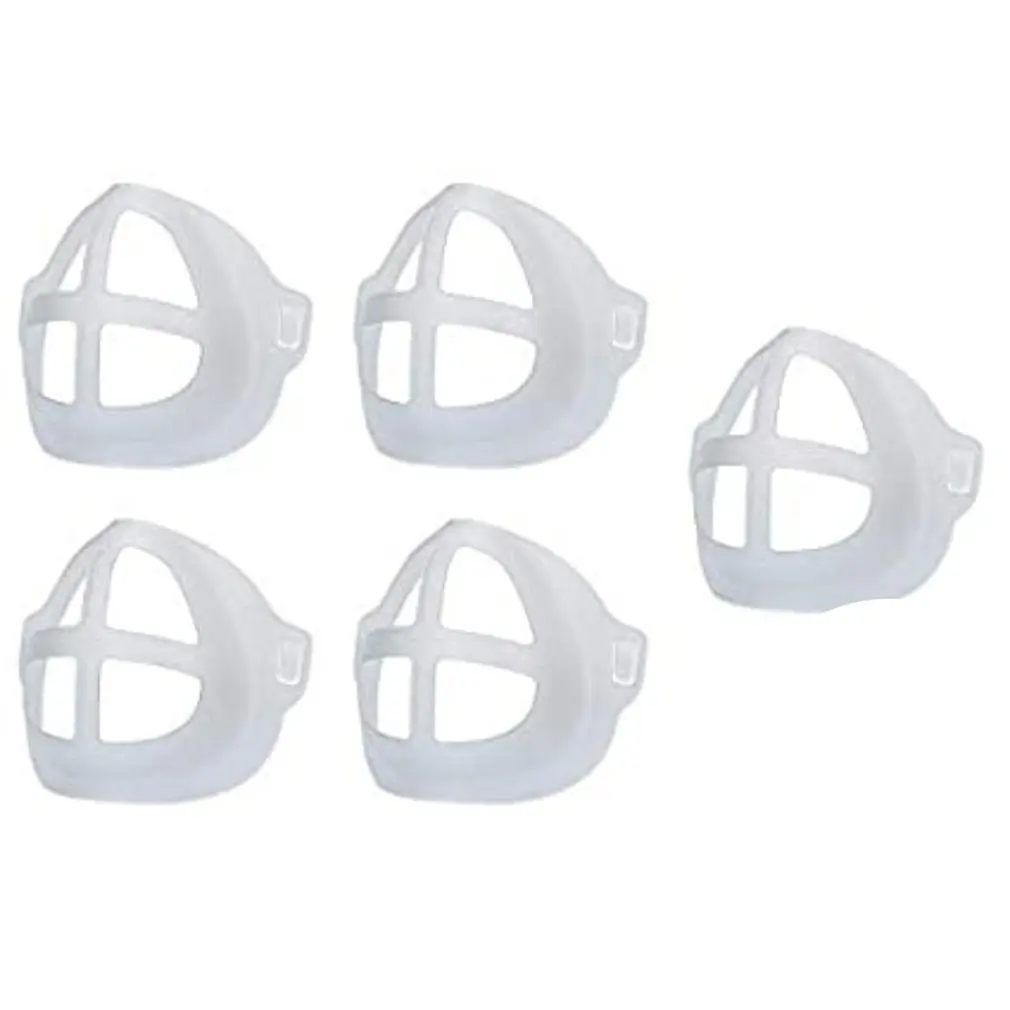 5 packs of disposable masks Inner pad bracket support frame Non-stick lipstick Mask breathing access