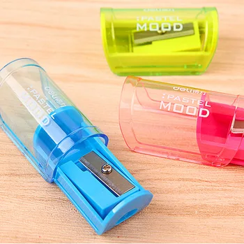 

Plastic Pencil Sharpeners Candy Color Transparent Standard Pencil Cutting Machine CL-2216